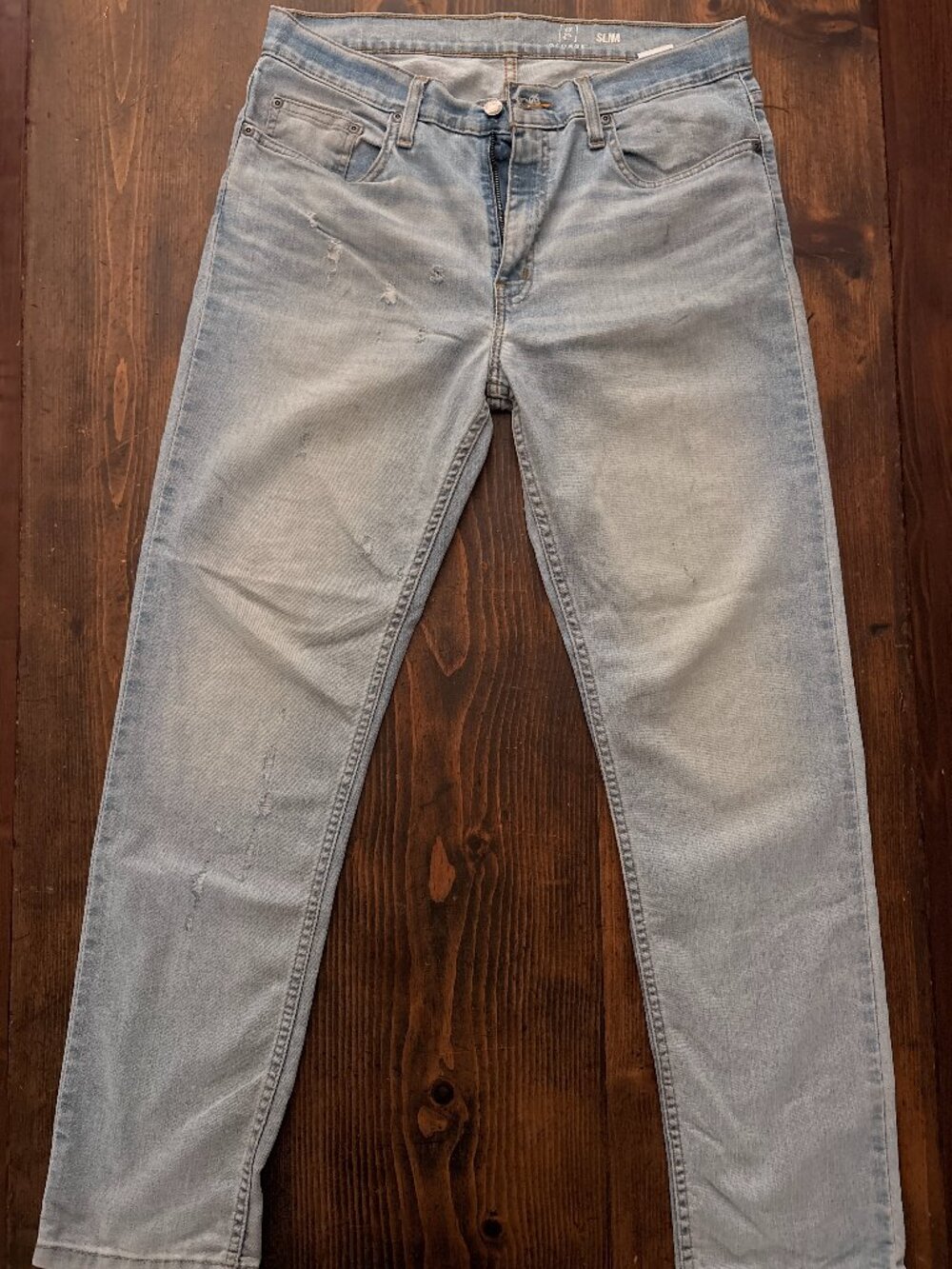 George Slim Fit Jeans 32x30 Light Wash Gender Neutral Denim